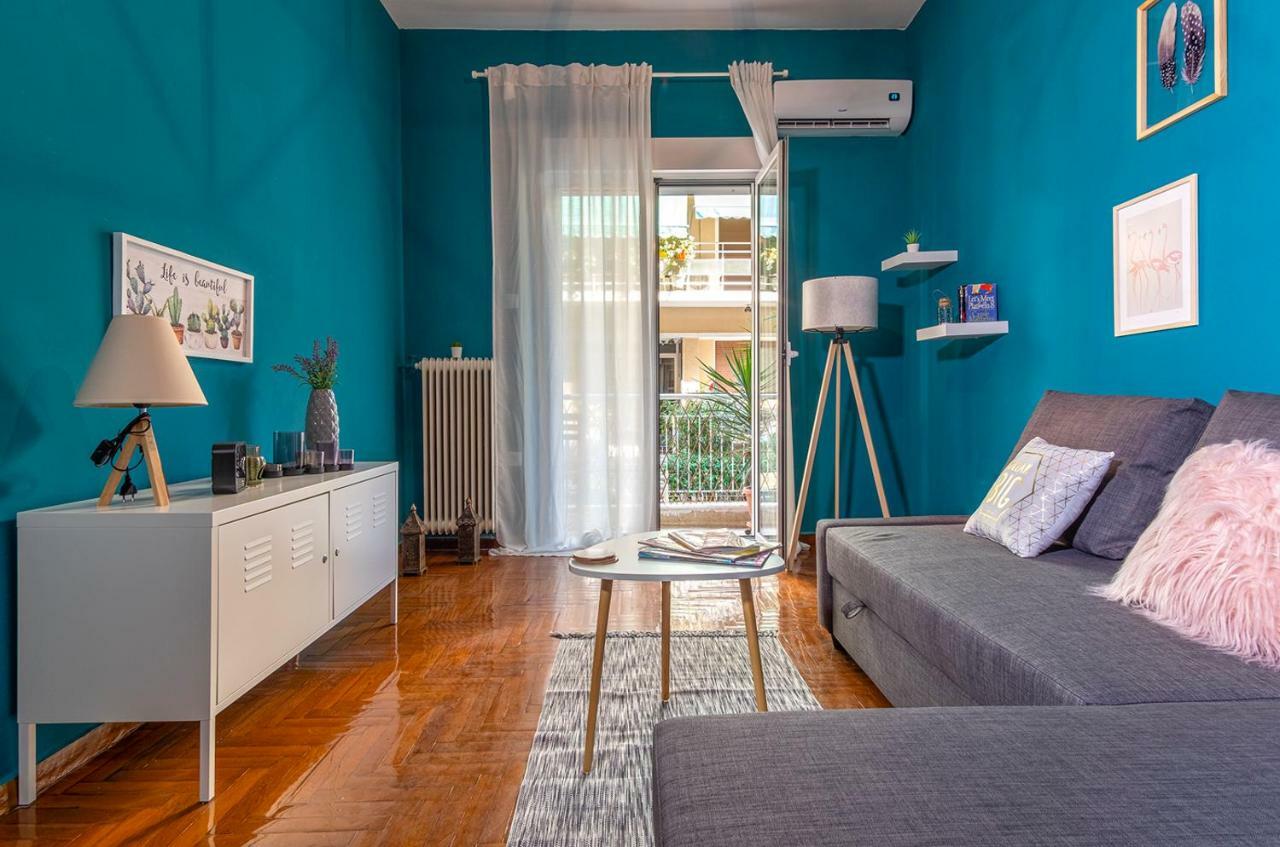Appartement Colourful Apt,Airport Line,6 Min Metro,300 Mbps! à Athènes Extérieur photo